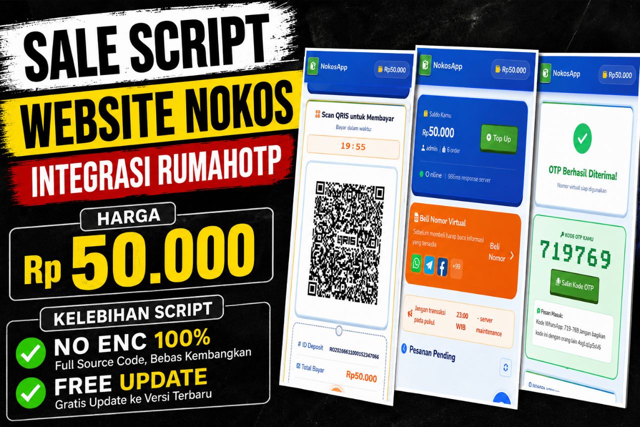 SCRIPT WEBSITE NOKOS